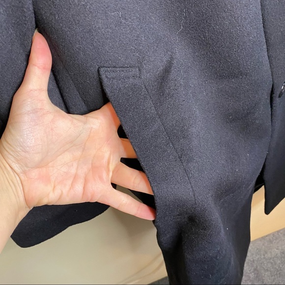 STAFFORD Essentials Wool Blend Single Breast Winter Dress Over Coat 44R - Picture 4 of 13